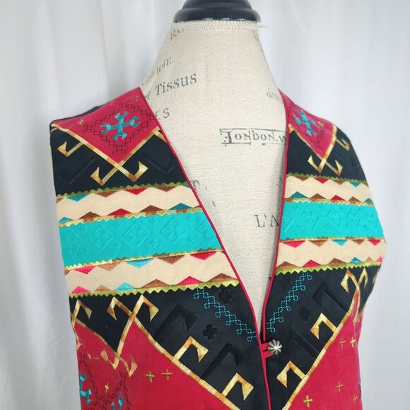 Vintage Hairston Roberson Ropa Western Vest Medium Deadstock - Picture 2 of 9